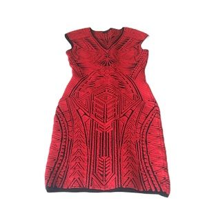 RVN Women’s Red and Black Dress